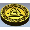 Valknut Medallion - STL 3D model for CNC milling