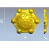 Розетка Гексофлора - 3D модель STL для ЧПУ