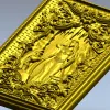 Фрея и гном - барочная 3D панель в формате STL для ЧПУ