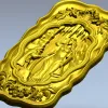 Рельефное панно "Фрея и гном" - 3D модель STL для ЧПУ