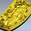Фрея у Пещеры - рельефная панель STL для ЧПУ
