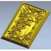 Freya with Sacred Cats - high-relief panel STL for CNC