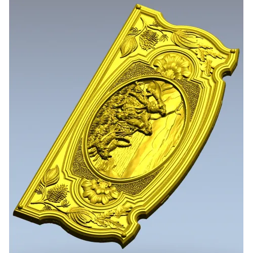 Фрея на кошках - 3D панно STL для ЧПУ