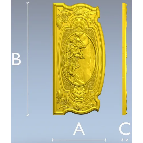 Фрея на кошках - 3D панно STL для ЧПУ