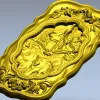 Чернобог - рельефная панель в барочном стиле (STL для ЧПУ)
