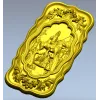 Appearance of Svarog - high-relief decorative panel STL for CNC