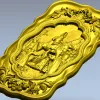 Appearance of Svarog - high-relief decorative panel STL for CNC