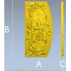 Явление Сварога - декоративная панель STL для ЧПУ