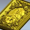 Рельефная 3D модель "Яра" для ЧПУ - панель в барочном стиле (STL)