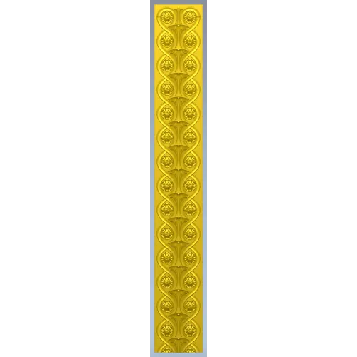 Classical Rosette Baguette - STL 3D model for CNC