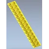 Classical Rosette Baguette - STL 3D model for CNC