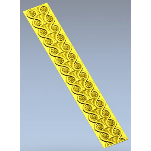 Classical Rosette Baguette - STL 3D model for CNC