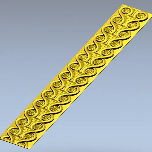 Classical Rosette Baguette - STL 3D model for CNC