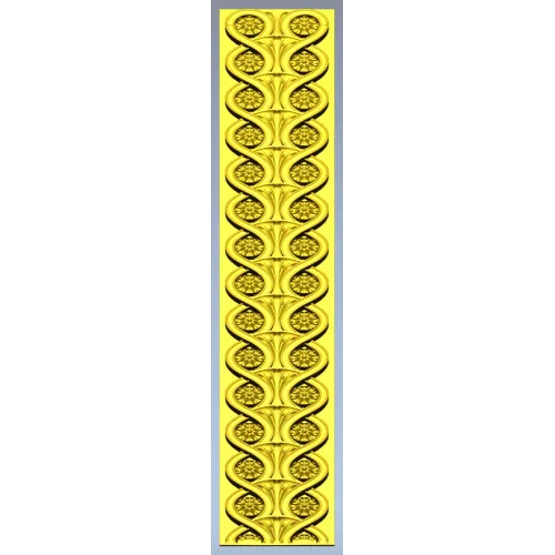 Classical Rosette Baguette - STL 3D model for CNC