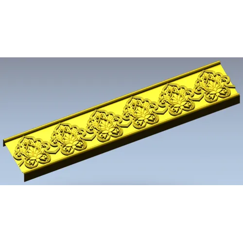 Багет с акантовым орнаментом - 3D модель STL для ЧПУ