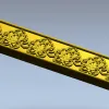 Багет с акантовым орнаментом - 3D модель STL для ЧПУ