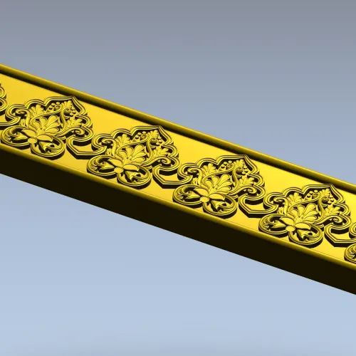 Багет с акантовым орнаментом - 3D модель STL для ЧПУ