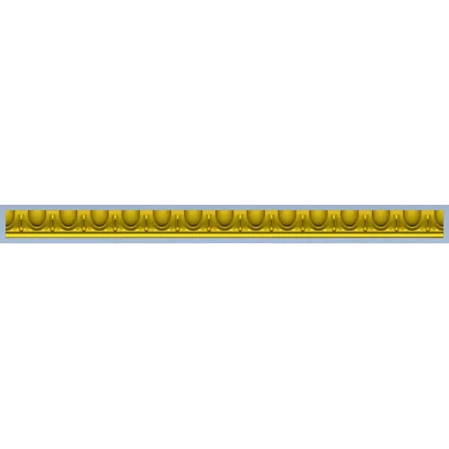 Classic Egg-and-Dart Baguette - STL 3D Model for CNC Milling