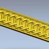 Декоративный багет "Кельтская коса" - 3D модель STL для ЧПУ