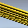 Акантовый декоративный фриз в классическом стиле - STL для ЧПУ