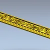 Багет "Королевский орнамент" - 3D модель STL для ЧПУ
