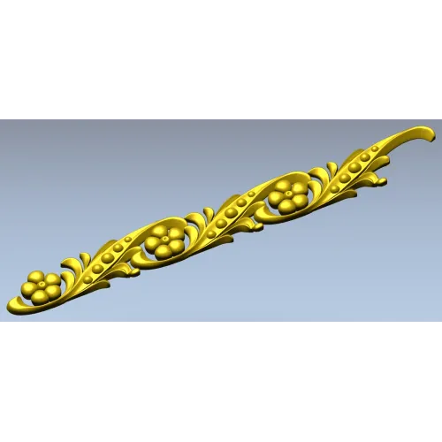 Флоральный багет - 3D модель STL для ЧПУ