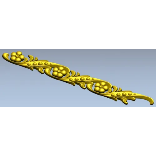 Флоральный багет - 3D модель STL для ЧПУ