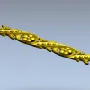 Флоральный багет - 3D модель STL для ЧПУ