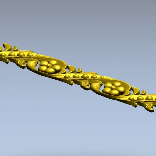 Флоральный багет - 3D модель STL для ЧПУ