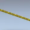 Aurelia Scroll Baguette - STL 3D model for CNC molding