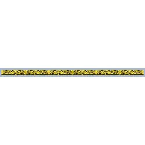Aurelia Scroll Baguette - STL 3D model for CNC molding