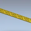 Рельефный багет с растительным орнаментом - stl модель для ЧПУ
