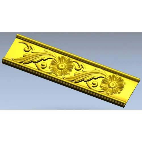 Classic Floral Baguette STL for CNC Carving