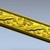 Classic Floral Baguette STL for CNC Carving