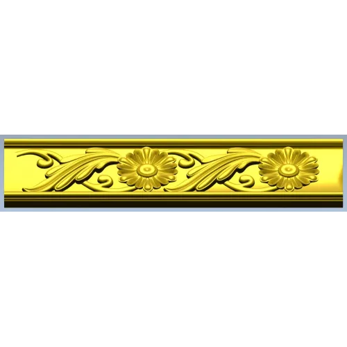 Classic Floral Baguette STL for CNC Carving