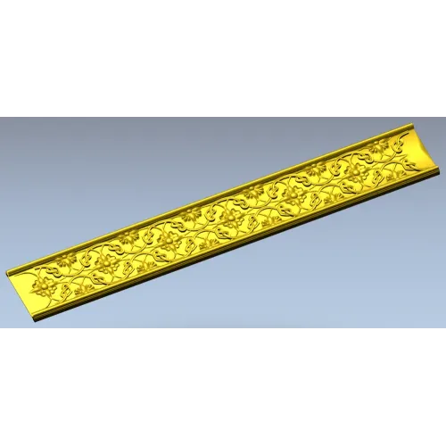 Багет с растительным фризом - 3D модель STL для ЧПУ