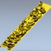 Декоративный багет "Розовый вьюнок" - 3D модель STL для ЧПУ