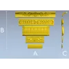 Классический картушный багет в формате STL для ЧПУ