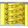 Декоративный багет с листовым орнаментом - STL для ЧПУ