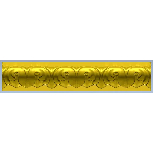 Acanthus Baguette - STL 3D Model for CNC Milling