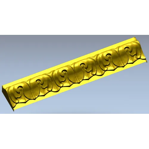 Acanthus Baguette - STL 3D Model for CNC Milling