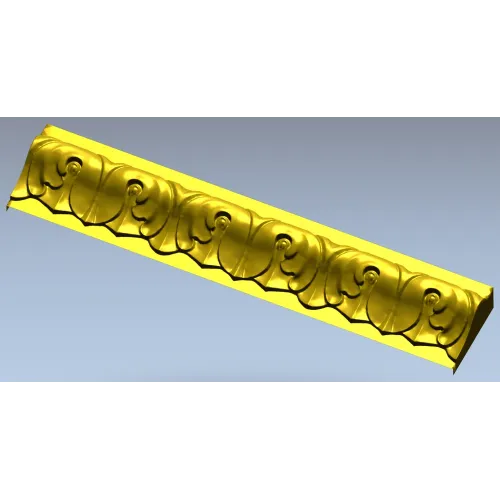 Acanthus Baguette - STL 3D Model for CNC Milling