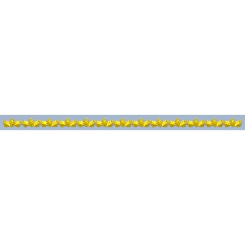 Laurel Leaf Linear Moulding - STL 3D Model for CNC