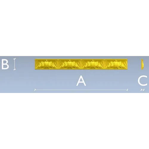 Фриз "Морская раковина" - 3D модель STL для ЧПУ