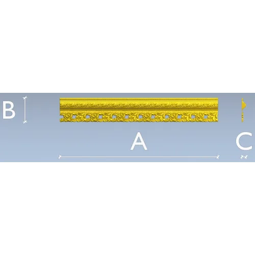 Acanthus Scroll Frame Moulding STL