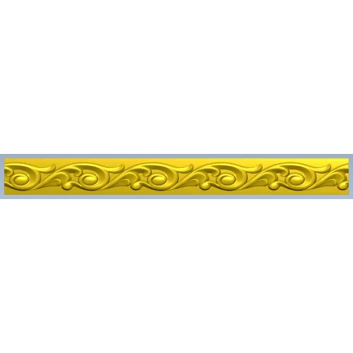 Aurelia Filigree Baguette - STL 3D model for CNC milling
