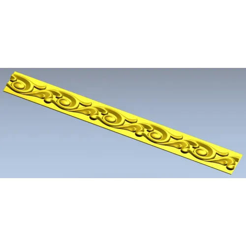 Aurelia Filigree Baguette - STL 3D model for CNC milling