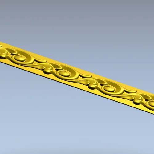 Aurelia Filigree Baguette - STL 3D model for CNC milling