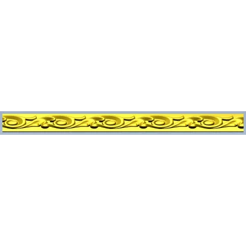 Aurelia Filigree Baguette - STL 3D model for CNC milling