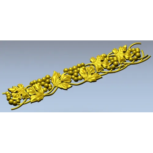 Grapevine Frieze STL for CNC Carving